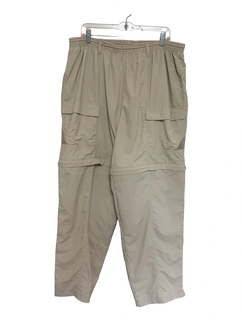 Men’s Columbia PFG Convertible Zip Off Cargo Pants 32” Khaki Tan - Size XL